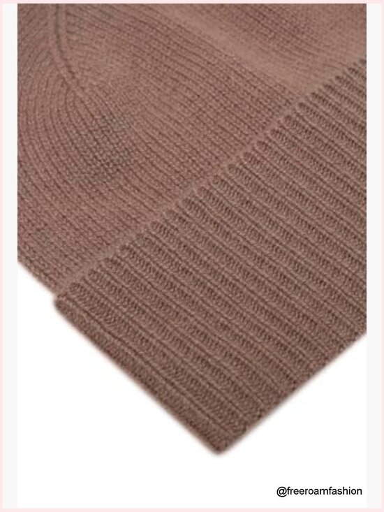 Women\'s 100% Cashmere Ribbed Beanie Hat Winter Warm Stretchy